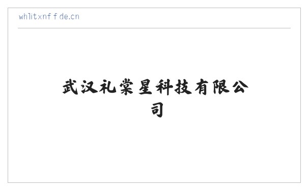 武汉礼棠星科技有限公司 缩略图